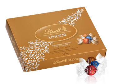 SOCOLA LINDT LINDOR ASSORTED 168G