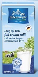 SỮA OLDENBURGER 200ML NGUYÊN CHẤT